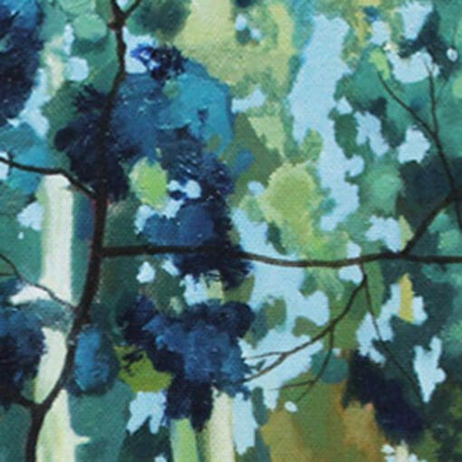 Blue Fir Limited Edition Print landscape Claire Cansick detail