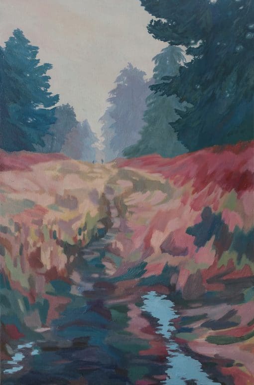 The Poachers Track landscape painting by Claire Cansick
