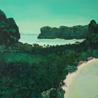 The Hidden Laggon Krabi painted by Claire Cansick