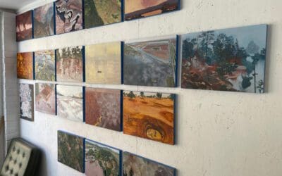 Wall of paintings