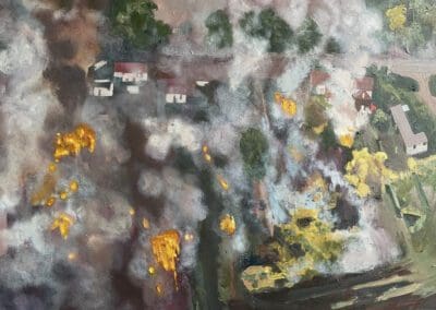 Ashill Fire 19.07 EDP painting by Claire Cansick